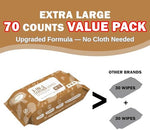 Air Jungles 3 in 1 wipes used on leather boots and shoes for a polished look.