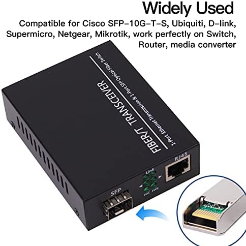 Side view of Gesd 1.25G SFP-T network transceiver