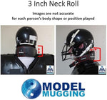 Contoured football neck collar by Model Mugging with tie down holes