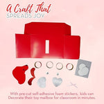 Assembled cardboard puppy craft for kids valentines day