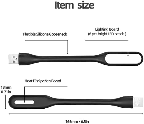 Durable silicone body of the FINENIC portable reading light
