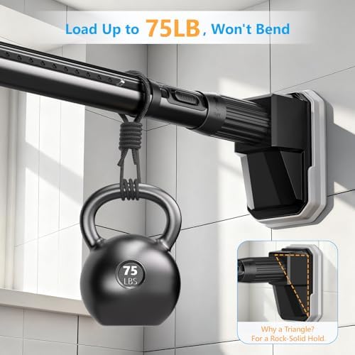 Fadoty curtain rod installed in an indoor window setting