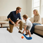Assembled square configuration of premium indoor outdoor hockey shooting mat