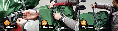 Rok Straps reflective stitching detail for motorcycle safety