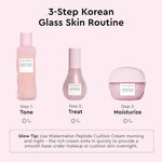 The full packaging box of the imported Glow Recipe Watermelon Milk Peptide Glow Cushion Cream showing the ingredient panels.