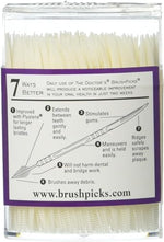 Close up of Plyalene bristles on The Doctor's interdental picks for plaque removal.