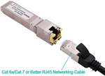 Side view of Wiitek 10G SFP+ copper adapter