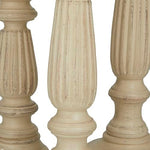 Deco 79 Candle Stands Wood Candle Holder, 18 by 15 by 12-Inch, Brown, Set of 3 - Image 3