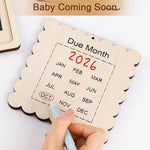 Premium wooden sonogram keepsake box open with three by four inch baby ultrasound scan displayed.