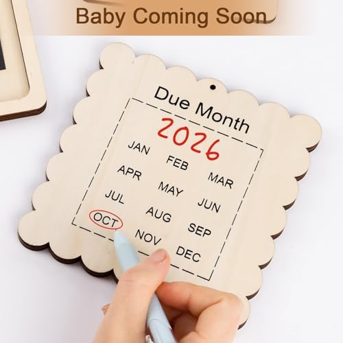 Premium wooden sonogram keepsake box open with three by four inch baby ultrasound scan displayed.