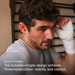 Side profile of Beats Powerbeats Fit workout earbuds