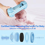 Close up of soft hypoallergenic ear cup padding on Floriogra baby headphones