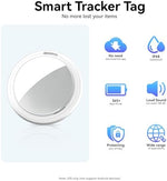 Daloben item locator tags displayed next to a compatible iPhone demonstrating the setup.