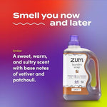 Zum Clean Amber scented laundry soap for high efficiency washing machines