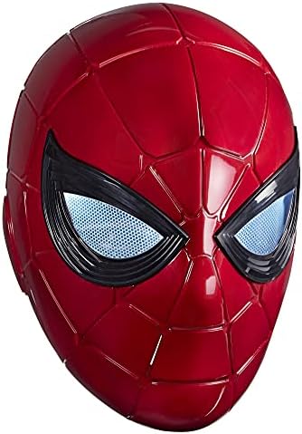 Authentic Spider-Man Marvel Legends Series Iron Spider helmet showing intricate interior sculpting and faceplate design