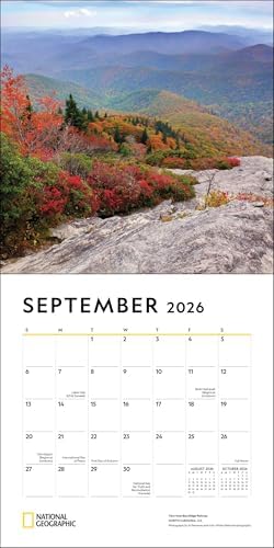 National Geographic: American Landscapes 2026 Wall Calendar - Image 6