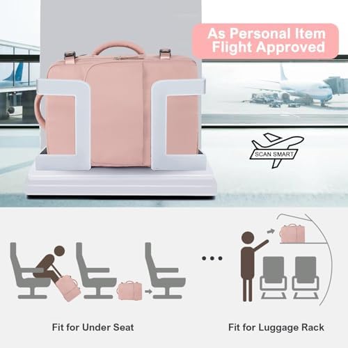 Sinaliy lightweight carry on bag showing 180 degree opening