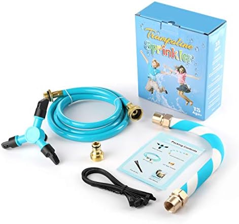 FCLLD premium blue summer game toy package components featuring twelve precision spray nozzles layout