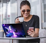 Icolor purple butterfly waterproof vinyl laptop protector graphic design details