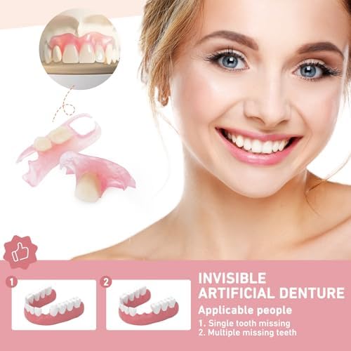 Close up of natural shade dental appliance