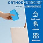 Ceonam portable oral hygiene set in blue travel case