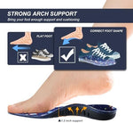 BOCOSO children's orthotic inserts showing the 1.2 inch TPU arch support structure.