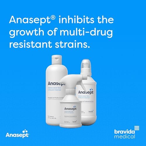 Anasept antimicrobial liquid cleanser for surgical and minor wound care