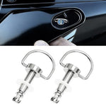 Close up of aluminum steel stud lock pin and washer