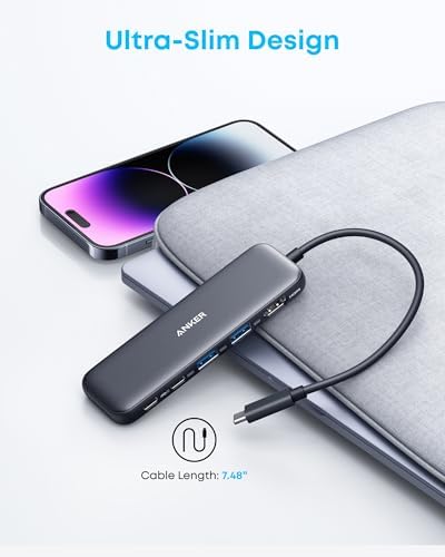 Anker authentic imported USB-C hub packaging and included safety user manual