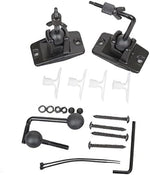 VideoSecu pair of satellite speaker brackets with included wall anchor hardware package.