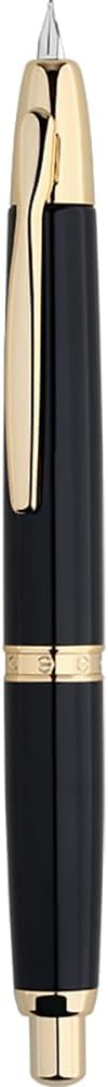 erofa Majohn A1 Press Fountain Pen with Box, Retractable Extra Fine Nib Metal Matte Black Ink Pen with Converter for Writing (No Clip Version) - Image 8