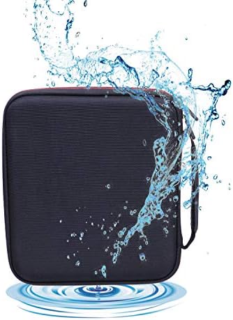 Ltgem storage case holding power adapter and USB cords inside mesh pocket