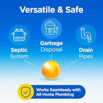 Usage illustration of Plink tablet in kitchen sink