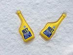 Heet gas line winter fuel treatment bottle cap and safety seal detail
