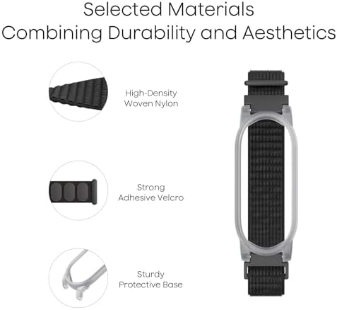 Breathable nylon band for Plaud NotePin illustrating the tool-free snap-on device mounting system.