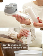 Dual motor fabric shaver being used on a pilled sofa cushion.