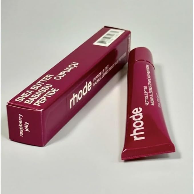 Rhode Peptide Lip Tint in Raspberry Jelly front view packaging.