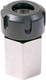 HHIP hex ER-40 collet block front view precision tool