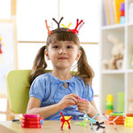 MAGMEN STEM magnetic building figures connected in a chain formation.