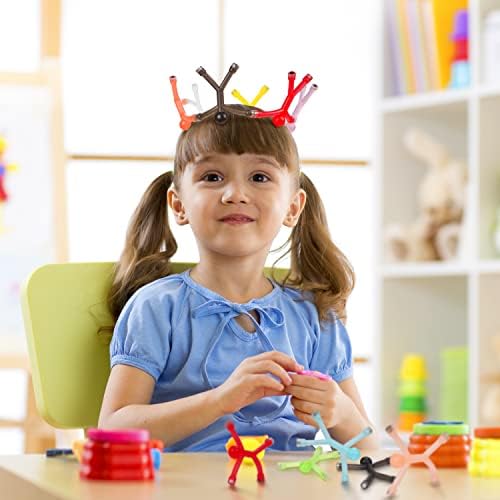 MAGMEN STEM magnetic building figures connected in a chain formation.