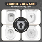 Baby Proof Me Essentials durable folding toilet seat packaging and included accessories