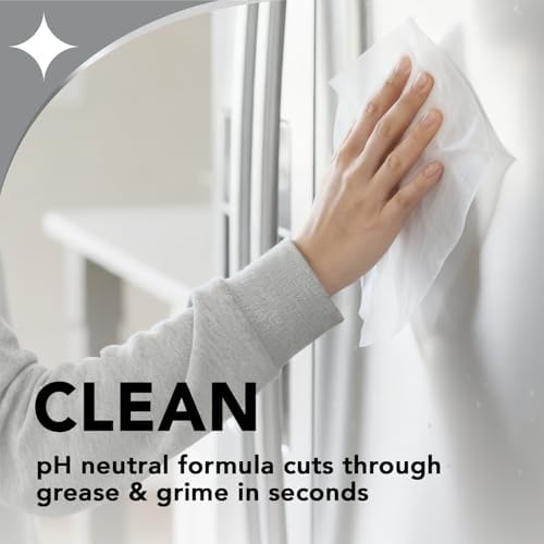 Side label view of Weiman cleaning wipes showing directions for an appliance polish shine.