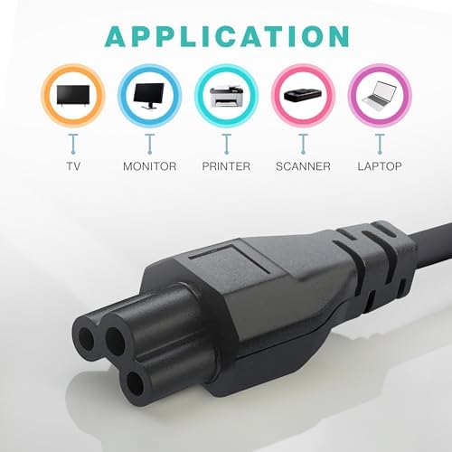 Close up view of the NEMA 5-15P three prong plug on the universal AC power cord.