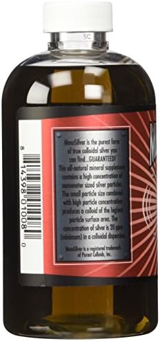 Purest Colloids sub-nanometer pure silver nanoparticle liquid dietary supplement for wellness