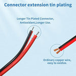 Centropower DC barrel jack adapter link line pack showing twenty pieces of male pigtail cords arranged together.