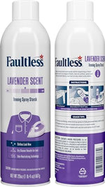 Pack of two Faultless 20 ounce lavender scent ironing sprays.