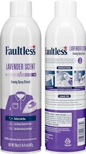 Pack of two Faultless 20 ounce lavender scent ironing sprays.