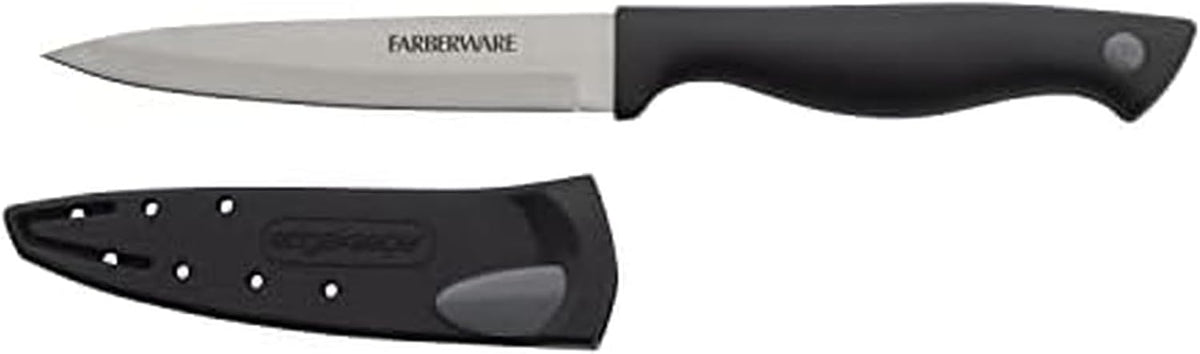 Farberware Edgekeeper 6-Inch Chef Knife with Self-Sharpening Blade Cover, High Carbon-Stainless Steel Kitchen Knife with Ergonomic Handle, Razor-Sharp Knife, Black - Image 13