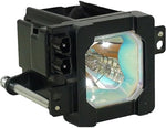 Side profile of the premium rear projection television replacement lamp module setup.