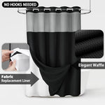 Detail shot of the removable water repellent inner fabric liner snapping off for easy washing.